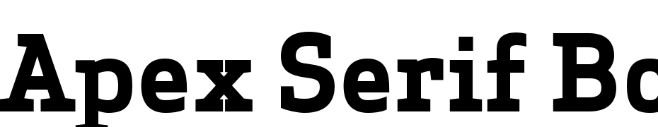Apex Serif Bold Yazı tipi ücretsiz indir